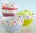 Polka Dot Ice Cream Bowls (set of 4)