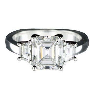2.54 ct. t.w. Emerald Cut Diamond Ring (H VS1)