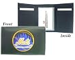 New York Mets Embroidered Leather Tri-Fold Wallet - Baseball Sports Merchandise