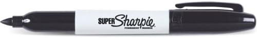 Sharpie Permanent Marker, Fine Point, Black Ink (12 Pieces) - Sanford Ink Corporation Sharpie Permanent Marker, Fine Point, Black Inksuper Sharpie Marker Features A Bold Fine Point That Makes Permane