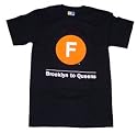 New York City Subway T-Shirt, Medium, F Train