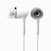 Wietus 760 3.5mm Stereo In-Ear Noise-Isolating Headphones with Mic+ Portable Mini Round Hard Storage Case Bag for iPhones, iPods and iPads, Android Devices - White