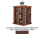 Wine Cellar Innovations Natural Premium Redwood with Classic Mahogany Stain Tasting Table Base 108-bottle