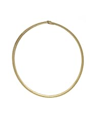 18KT Yellow Omega Dome 6mm Necklaces Length = 16
