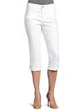 Not Your Daughter's Jeans Women's Petite Rhinestone Grommet Capri