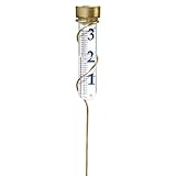 Conant Custom VRG6 Brass Grande View Rain Gauge with Spiral Stake