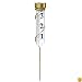 Conant Custom VRG6 Brass Grande View Rain Gauge with Spiral Stake