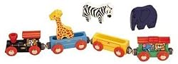 Wooden Animal Train Set 7 Piece