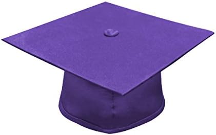 Apparel Group Big Boys' Matte Purple High School Cap (9.4" x 9.4")