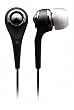 iSkin Cerulean X1 Sound Isolating Stereo In-Ear Earphones, Black