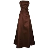 50's Strapless Satin Long Gown Bridesmaid Prom Dress - 2X