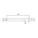 SR SUN RISE ARY001 Ceiling Mount Shower Arm Round 300mm Wall Mounted Arm of Solid Brass Chrome Finish
