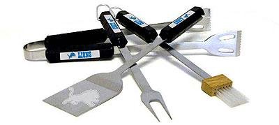 NFL Detroit Lions 4-Piece Barbecue Set
