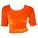 Orange Choli (Sari Oberteil) Samt Gr. 38/40 / Gr. M ideal f�r Bauchtanz