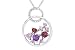 1 1/5 Carat Multigemstone and Diamond 14K White Gold Pendant w/Chain