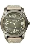 Fossil Men's JR1137 Brown Leather Strap Silver Analog Dial Watch