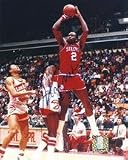 Moses Malone "Shooting" Autographed Philadelphia 76ers 8" x 10" Photograph (Unframed)