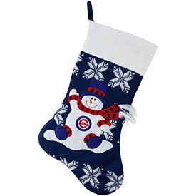 Chicago Cubs Snowman Knit Stocking
