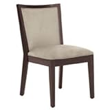 Murphy Dining Chair Fawn Microfiber Dark Brown