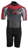 Full Throttle Shorty Adult Wetsuit, RED/GRAY Full Throttle Shorty Adult Wetsuit, RED/GRAY