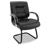 Ravino Big & Tall Series Leather Guest Chair in Black