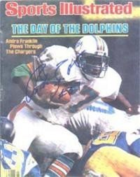 Andra Franklin Autographed/Hand Signed Sports Illustrated Magazine (Miami Dolphins) Deceased