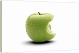 Box Canvas Print of Bitten Granny Smith apple from Science Photo Library