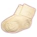 Baby boys christening socks with a cross - ivory - size 3-5.5