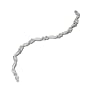 White Gold Fancy X Link Bracelet