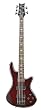 Schecter Stiletto Extreme-5 Bass Guitar, Black Cherry