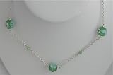 GEMSTONES NECKLACES, SILVER, CATZ EYE JP609