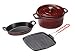 Kitchen & Housewares : Staub 3 piece Cookware Set, Grenadine