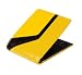 Men's Wallet - J. Fold Jetstream - Color:( Yellow w/Black Stripe and Black Pebbled In...