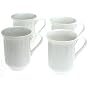 Mikasa Antique White Coffee Mugs, Set of 4