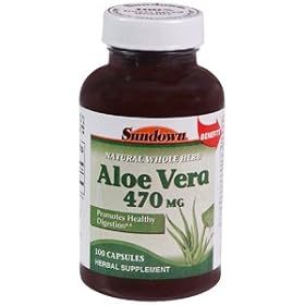 SUN DOWN ALOE VERA 470MG 48701 100 CAPSULES