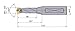 Mitsubishi Materials STAWLN1150S16 STAW Series Indexable Type Drill, Internal Coolant, 8 mm Hole Depth, 11.5 mm-11.9 mm Cutting Dia., 16 mm Shank Dia.