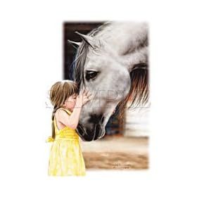 The Kiss-Girl & Horse Adult T-Shirt