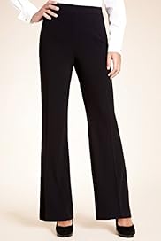 Flat Front Side Zip CrÃƒÂªpe Bootleg Trousers