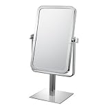 Aptations Chrome 9 3/4 High Rectangular Vanity Stand Mirror