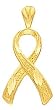 Charm - 14kt Gold Breast Cancer Pendant