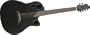 Ovation T357 Tangent Super-Shallow Bowl Cutaway Acoustic-Electric Guitar (Black)