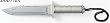 SMALL SURVIVAL KNIFE W/ NYLON SHEATH - SILVER