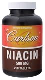 Carlson Laboratories - Niacin, 500 mg, 250 tablets