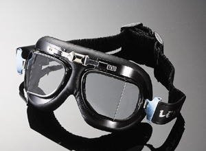 Red Baron Aviator/Flying Motorcycle Goggles for Open Face Helmets