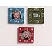  Joy, Peace and Love Set of 3 Magnetic Holiday Photo Frames