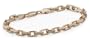 14k Yellow Gold Handmade Link Bracelet, 7"