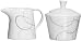 Ritzenhoff & Breker  593822 Zuckerdose und Milchkännchen Alina Marron, 2-teilig