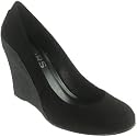 Kors By Michael Kors Heaven Women's Round Toe Pump Brown Suede Black Suede