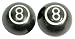 Trik Topz 8-Ball Valve Caps pr. Black
