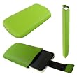 Slide Leder-Etui H�lle Apple iPhone 4 iPhone4 gr�n